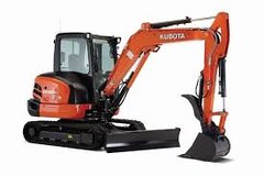 An image of an excavator for excavation services.